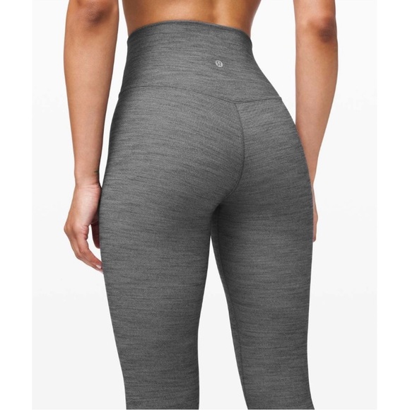 Lululemon Align Pant Il Mini Heathered Herringbone Heathered Black White/Black - Picture 3 of 13